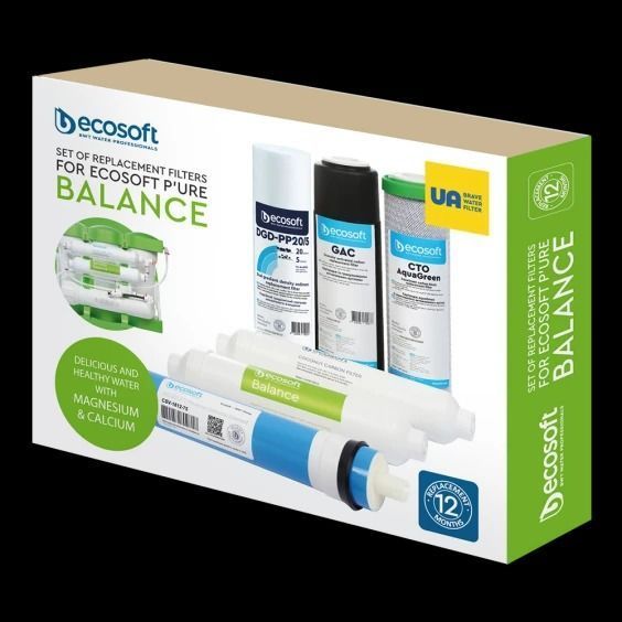 Річний запас картриджів для фільтра зворотного осмосу Ecosoft PURE Balance CHV11PUREBAL фото