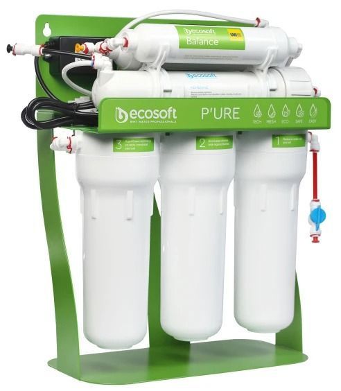 Фільтр зворотного осмосу Ecosoft PURE BALANCE з помпою на станині (MO675MBALPSECO) MO675MBALPSECO фото