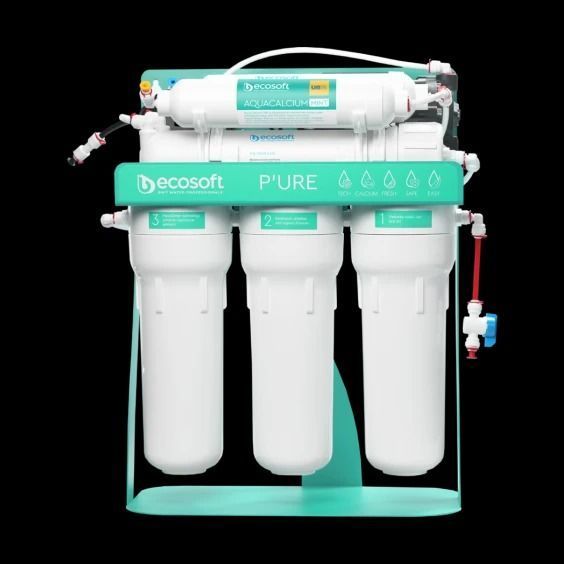 Фільтр зворотного осмосу Ecosoft P&rsquo;URE AquaCalcium Mint з помпою на станині (MO675PSMACECO) MO675PSMACECO фото