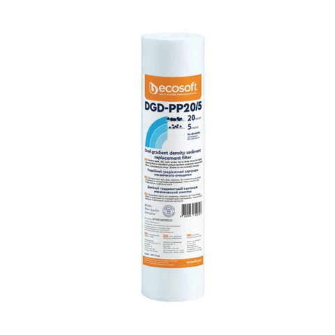 Градієнтний картридж зі спіненого поліпропілену Ecosoft 2,5"x10" (CPV2510205ECO) CPV2510205ECO фото
