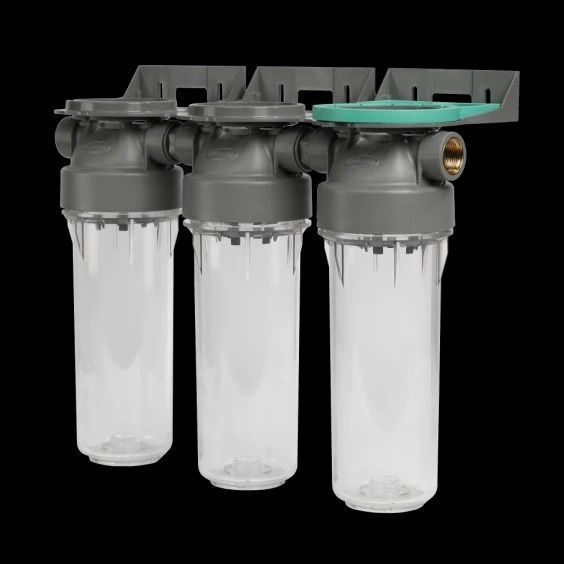 Колба фільтра прозора 2P TRIPLEX РЕТ для холодної води Ecosoft 3/4" FTPP2P0130/G118 фото