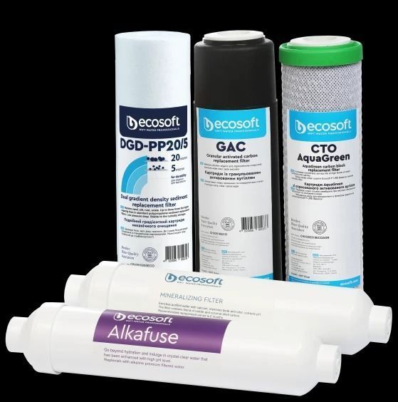 Комплект картриджів Ecosoft PURE Alkafuse "6 місяців" (CHV5PUREALC) CHV5PUREALC фото