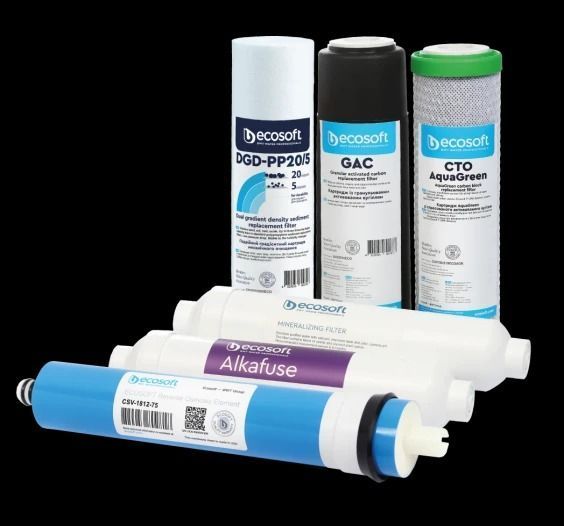 Комплект картриджів Ecosoft PURE Alkafuse "12 місяців" (CHV6PUREALC) CHV6PUREALC фото